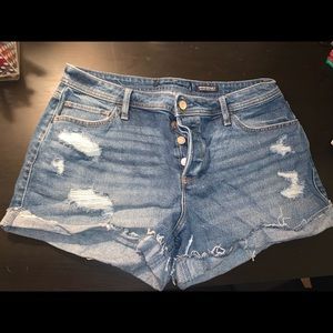 Hollister Vintage stretch high rise mom short 3”